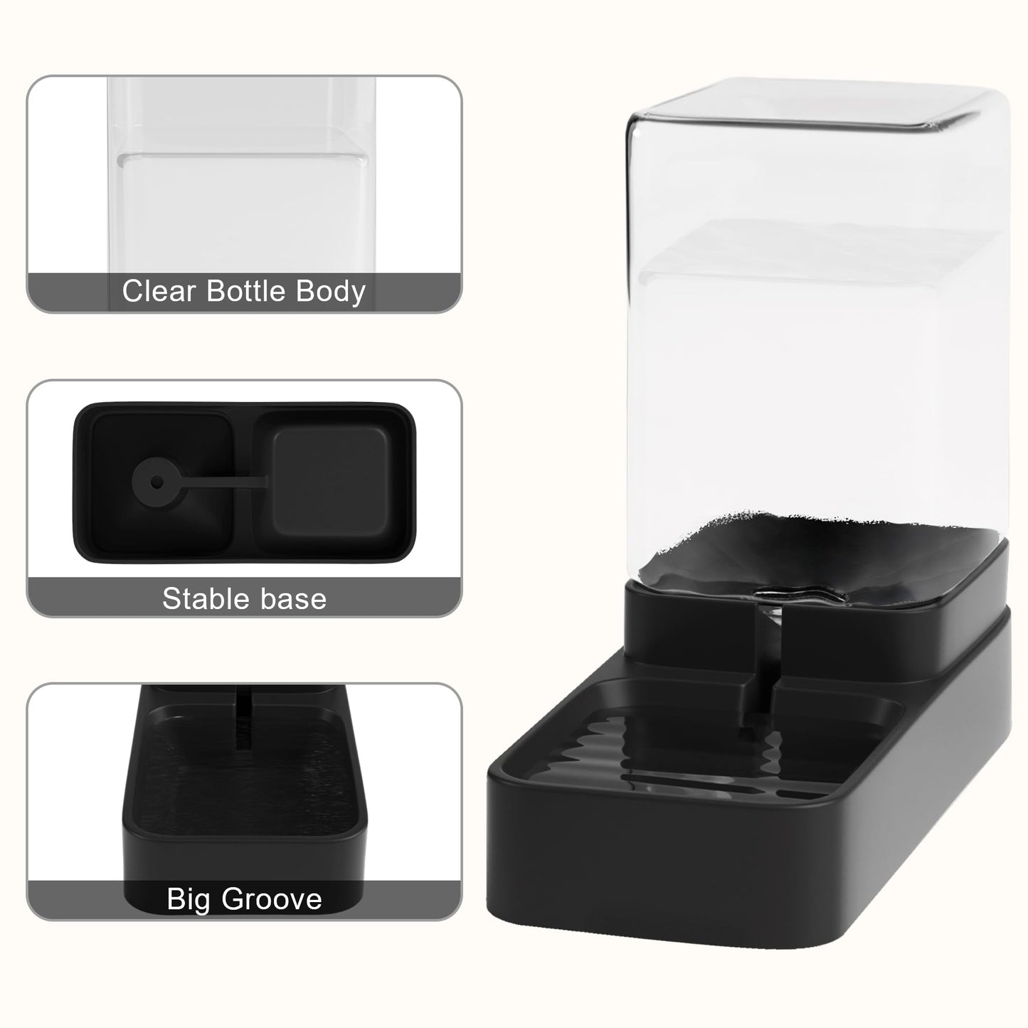 Automatic Pet Feeder & Water Dispenser Set with Bowl