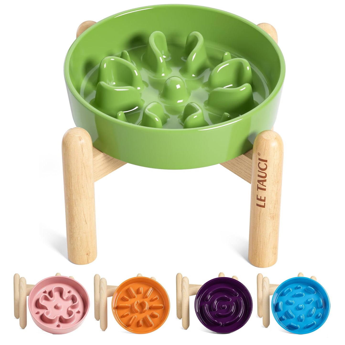 Ceramic Slow Feeder Bowl for Dogs & Small Pets