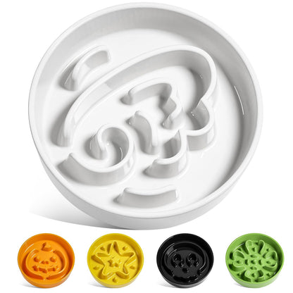 Ceramic Slow Feeder Bowl for Dogs & Small Pets