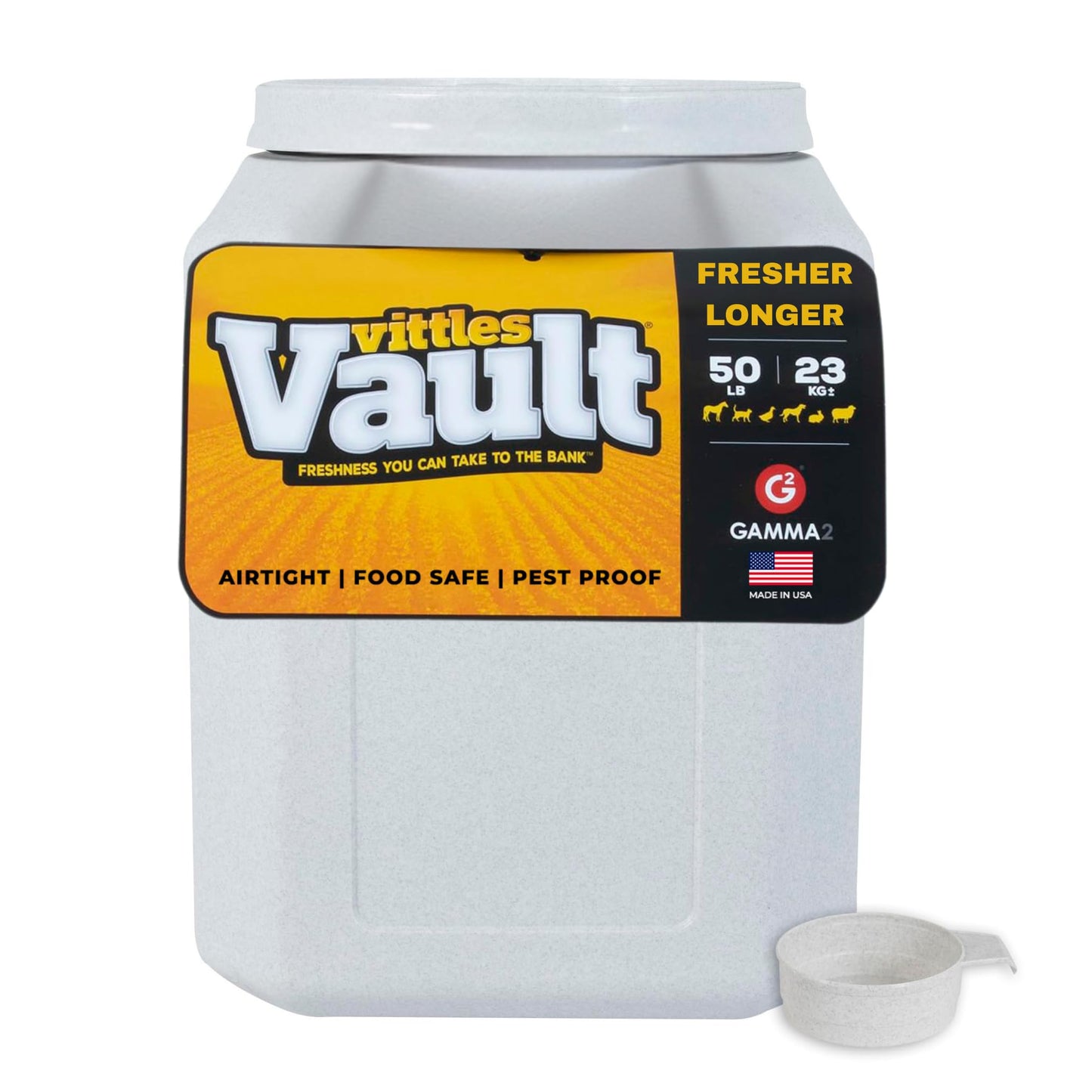 Gamma2 Vittles Vault Airtight Pet Food Storage Container