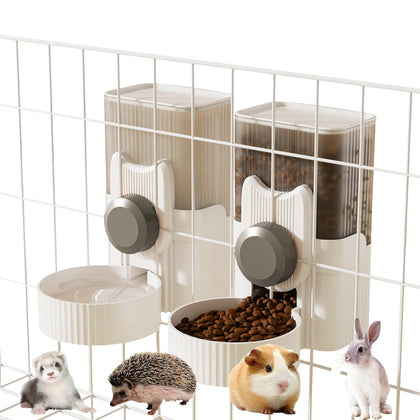 Rabbit Gravity Feeder & Water Dispenser Set for Small Pets