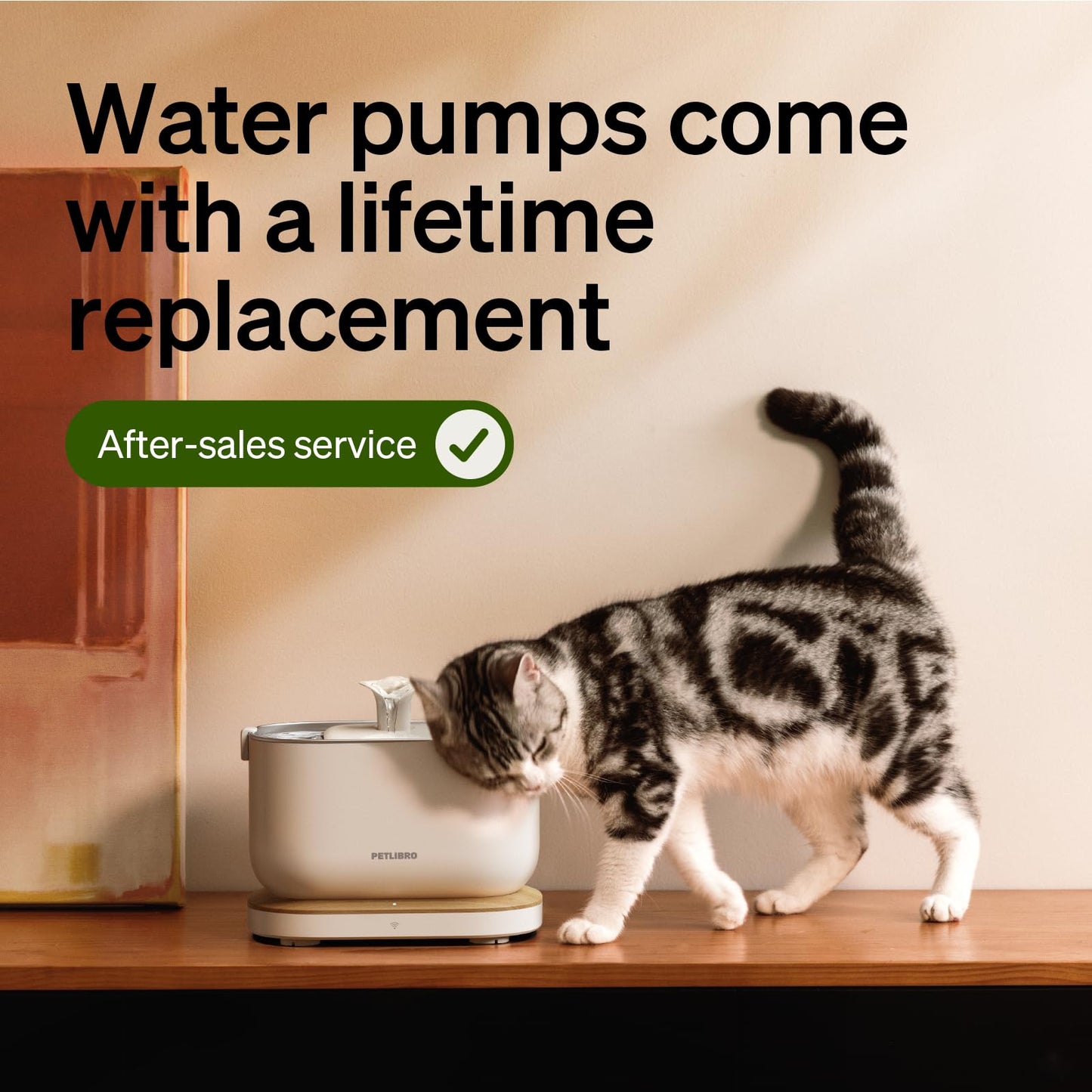 Cordless Smart Pet Water Fountain with App Control