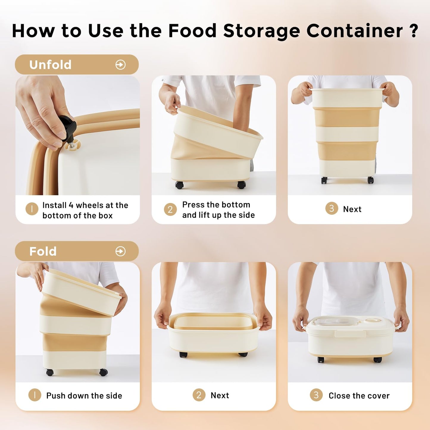 Large Airtight Dog Food Storage Container