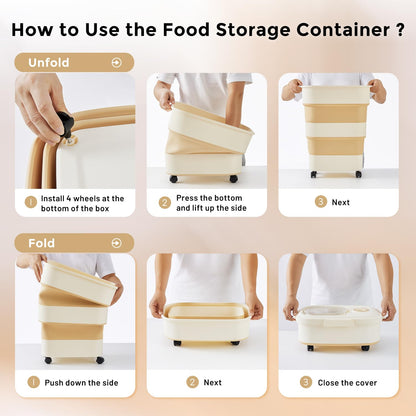 Large Airtight Dog Food Storage Container