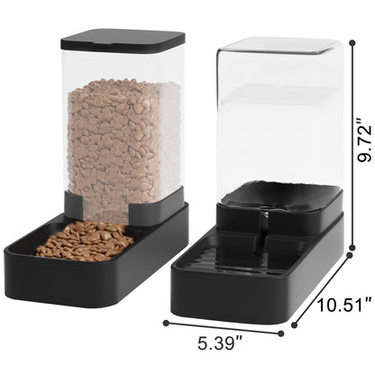 Automatic Pet Feeder & Water Dispenser Set with Bowl