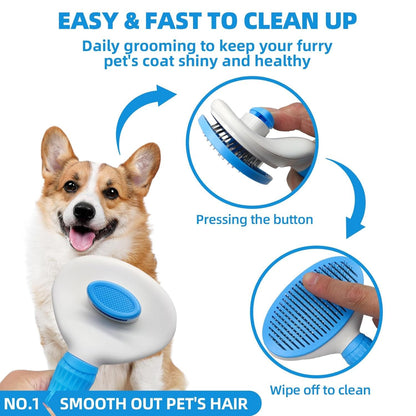 Dog Grooming Brush Kit for Healthy Coats