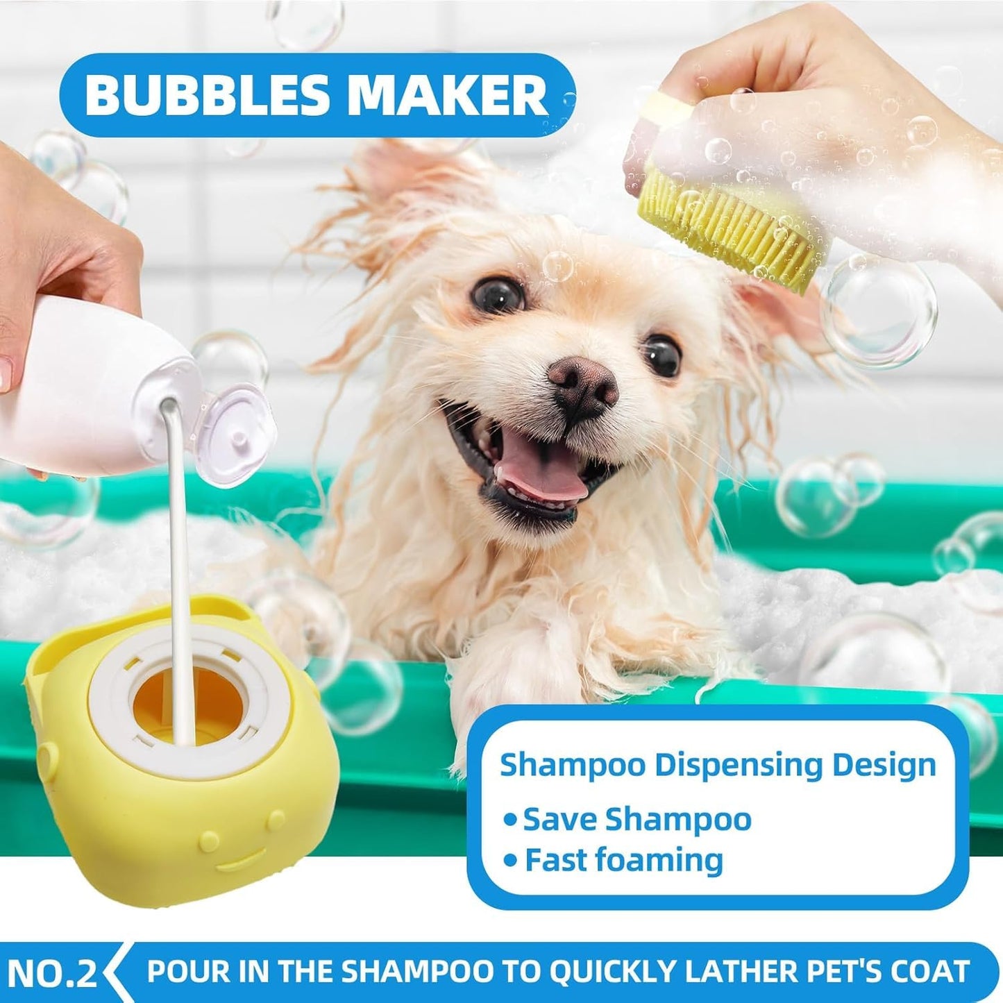 Dog Grooming Brush Kit for Healthy Coats