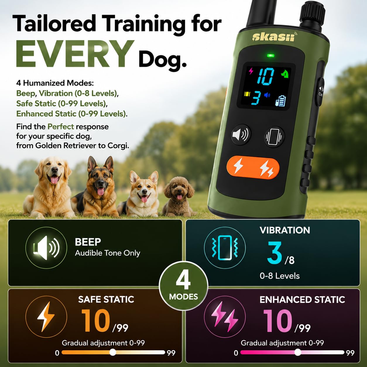 Remote Training Collar for Dogs of All Sizes