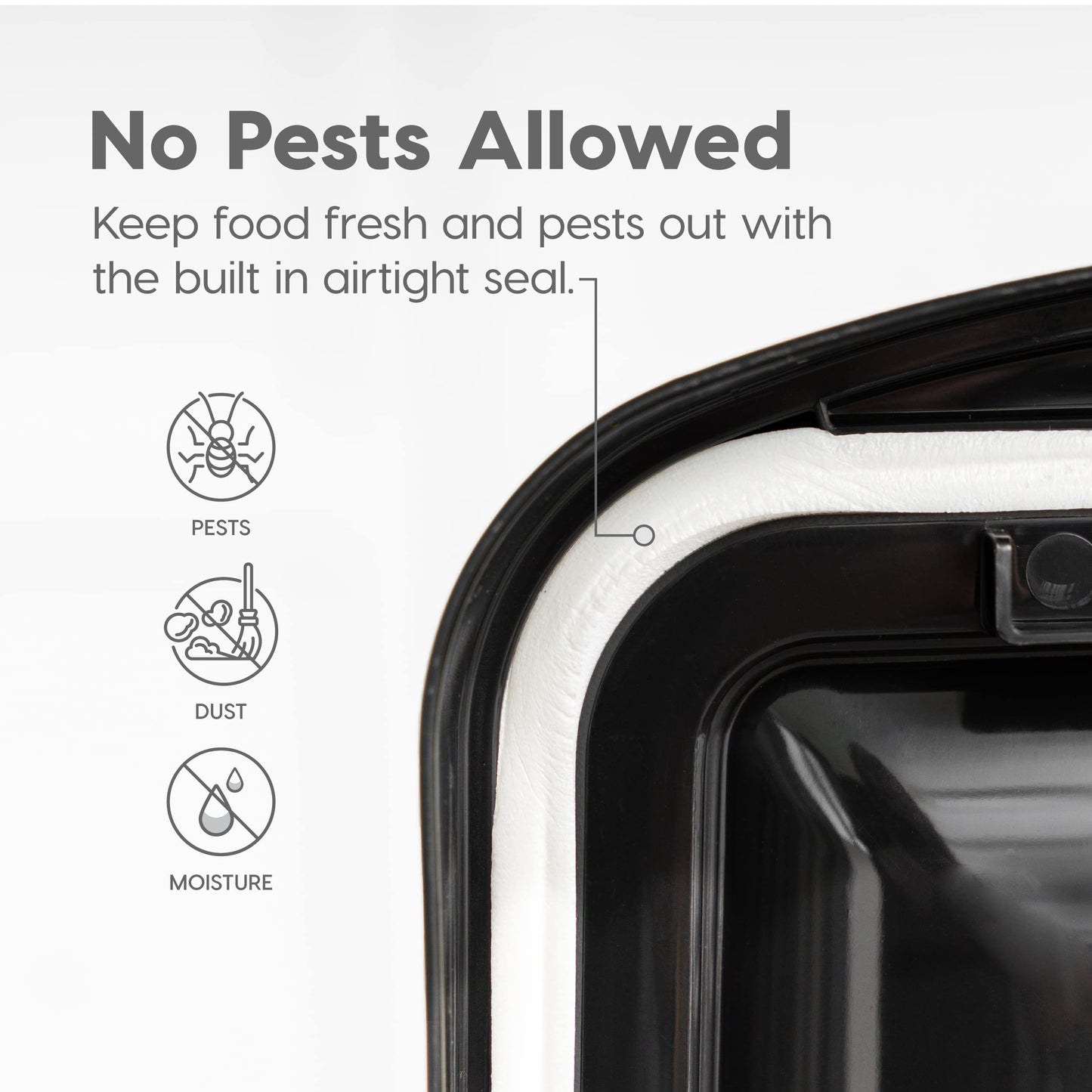 IRIS USA Airtight Pet Food Storage Container with Wheels