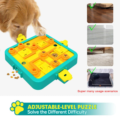 Interactive Dog Puzzle Feeder for Mental Stimulation