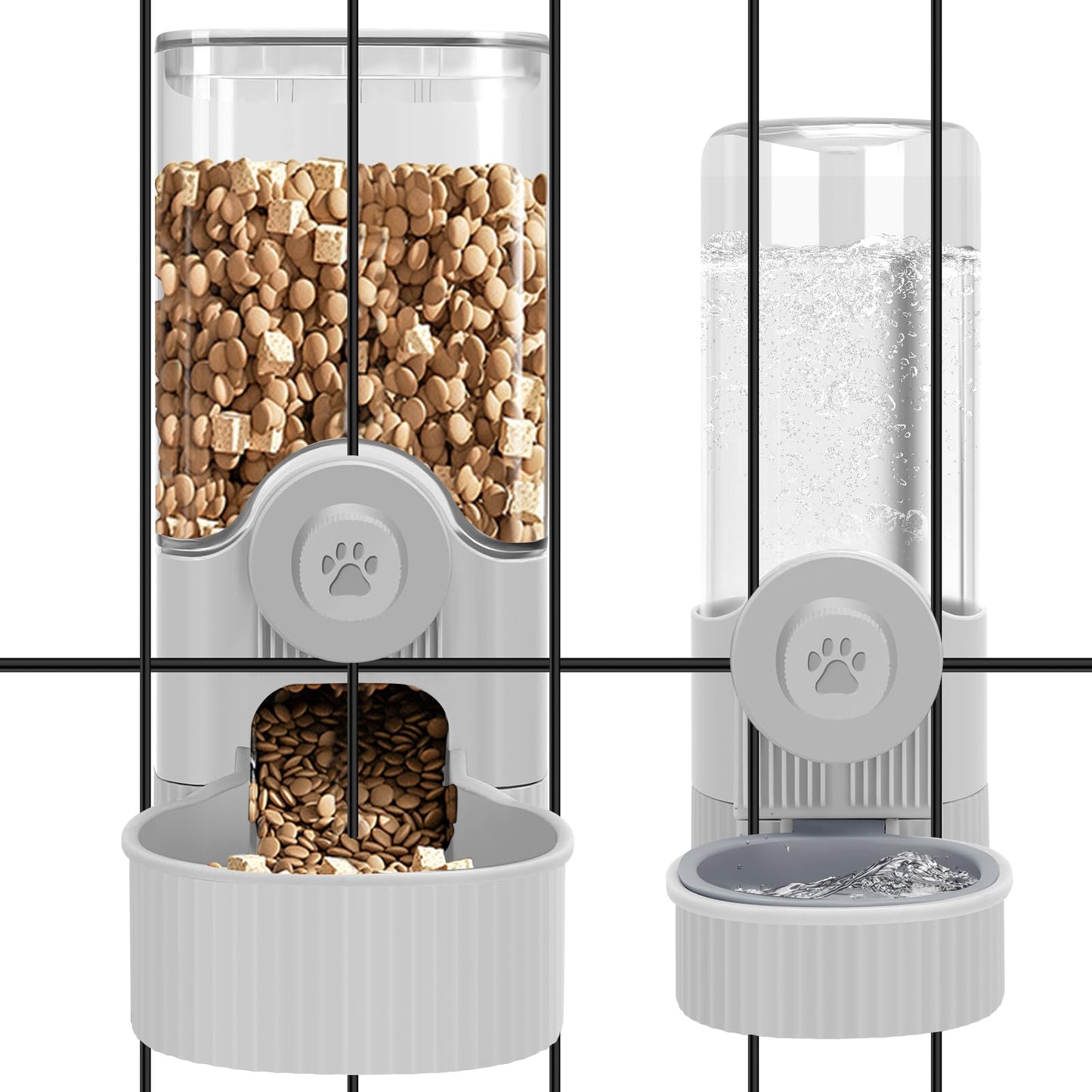 Hanging Gravity Feeder & Waterer Set for Small Pets