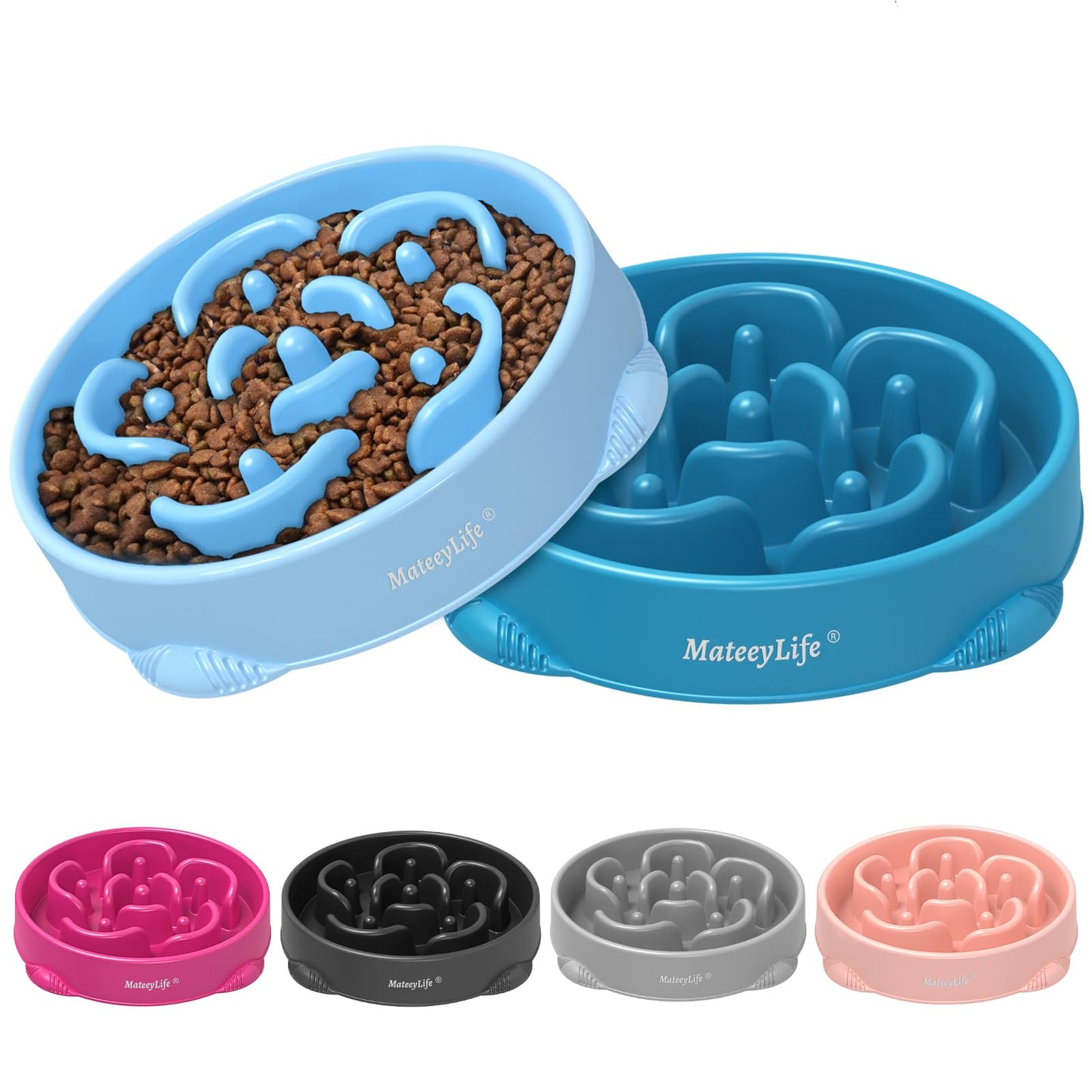 Slow Feeder Dog Bowl for Healthy Eating & Digestion