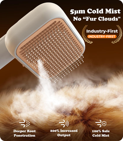 Steam Pet Brush for Shedding and Grooming