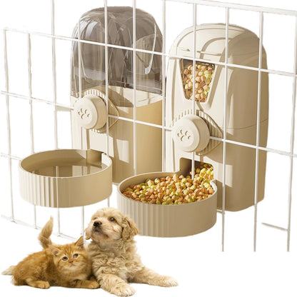 Automatic Gravity Feeder & Water Dispenser for Small Pets