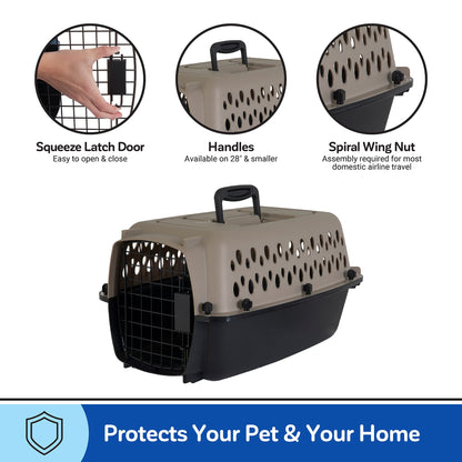 Plastic Dog Kennel for Safe Travel & Indoor Use