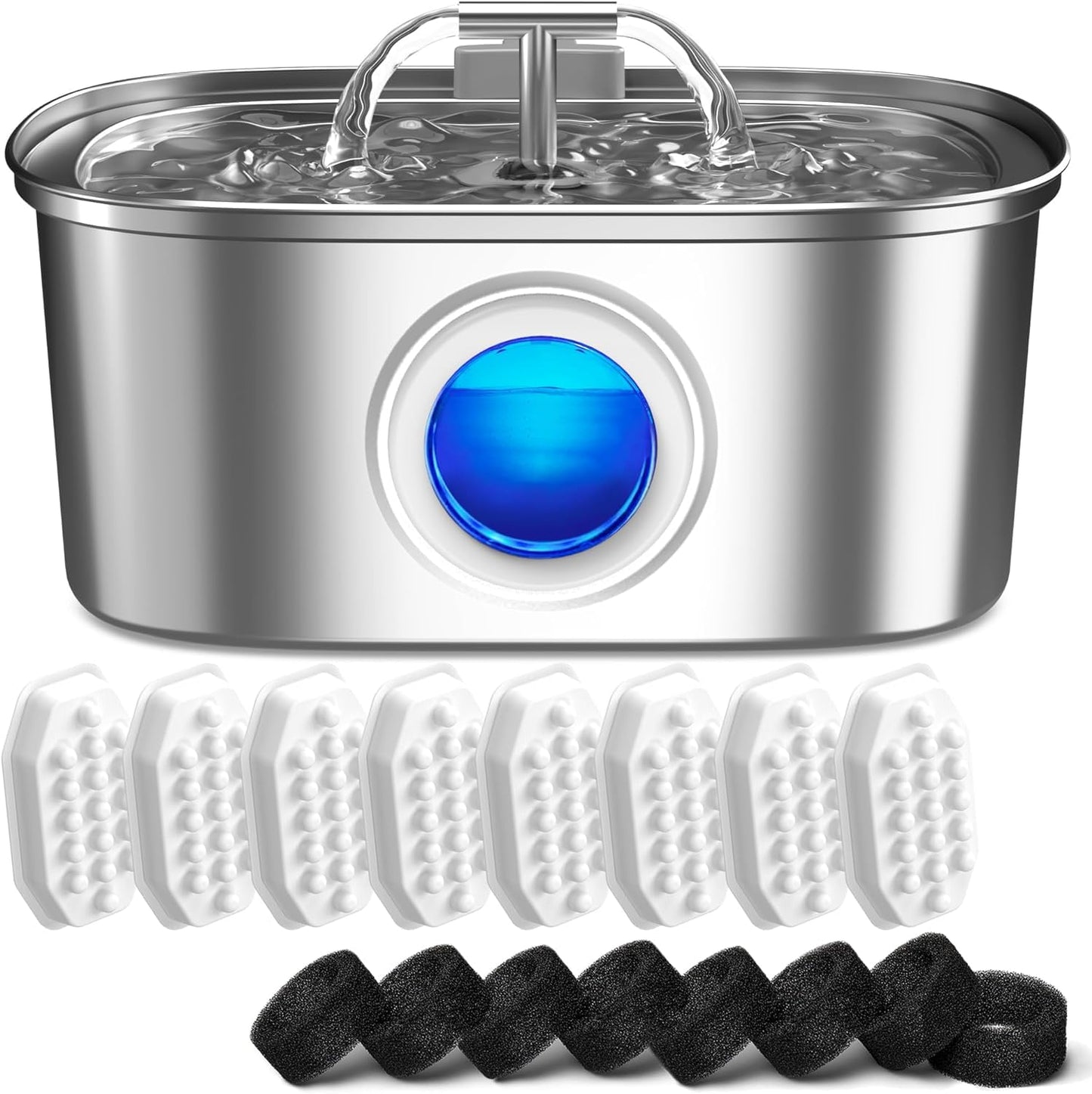 Rellaty Cat Water Fountain Stainless Steel