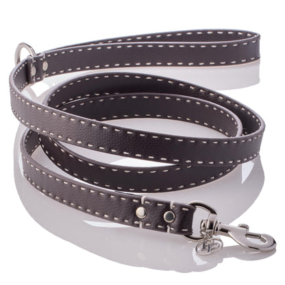 Vegan Leather Pet Leash with Durable Hardware