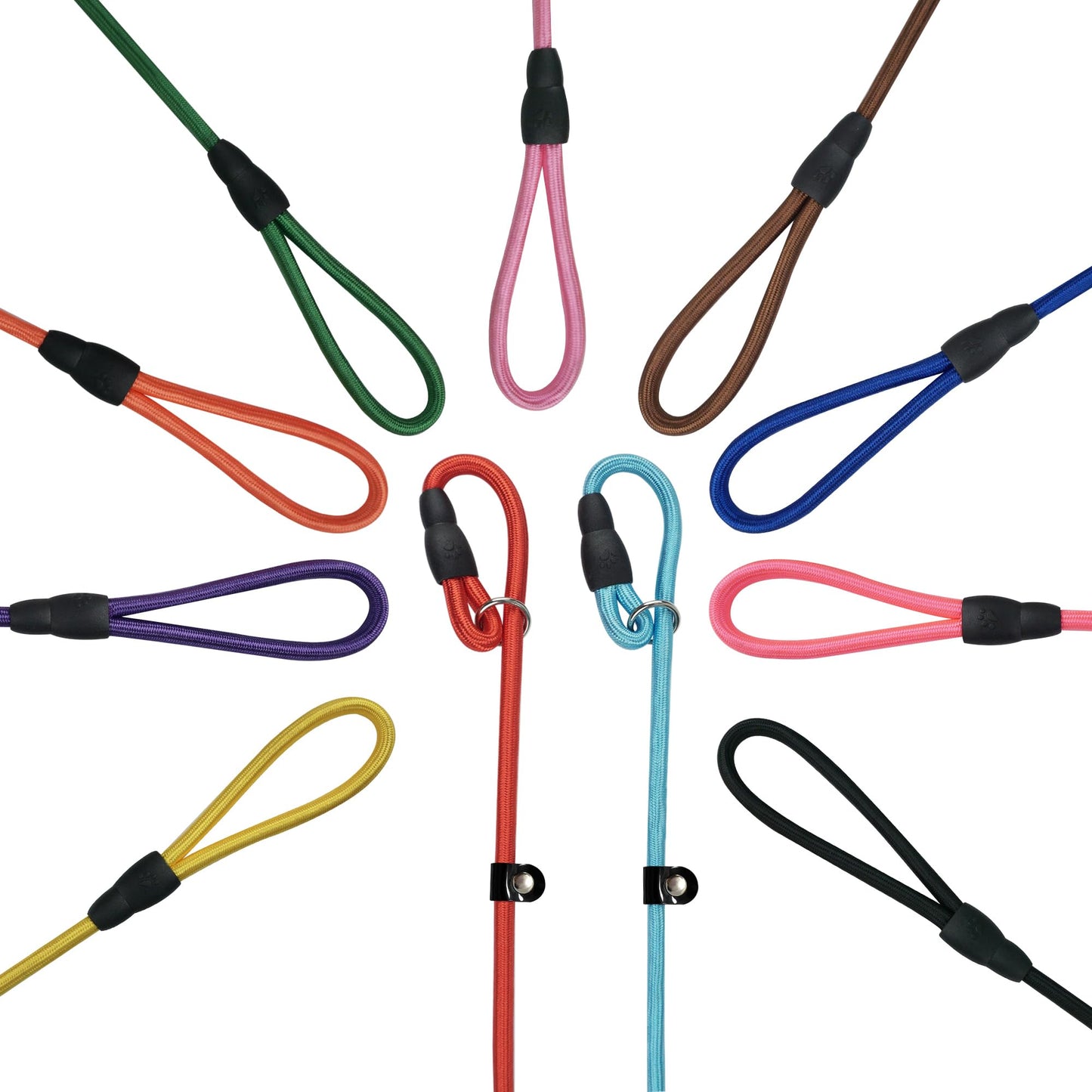 FOVRLZSE Bulk Nylon Dog Slip Leashes
