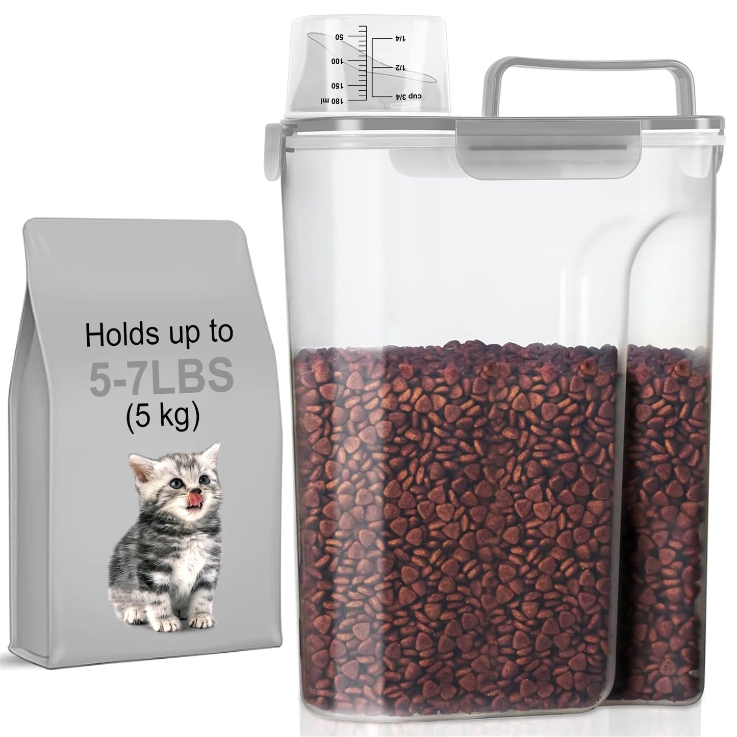 Airtight Pet Food Storage Container with Pour Spout