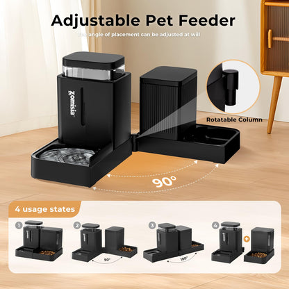 Gravity Pet Feeder & Water Dispenser Set