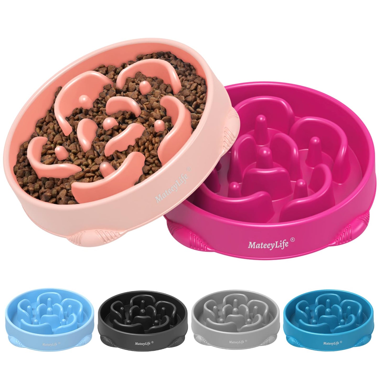 Slow Feeder Dog Bowl for Healthy Eating & Digestion