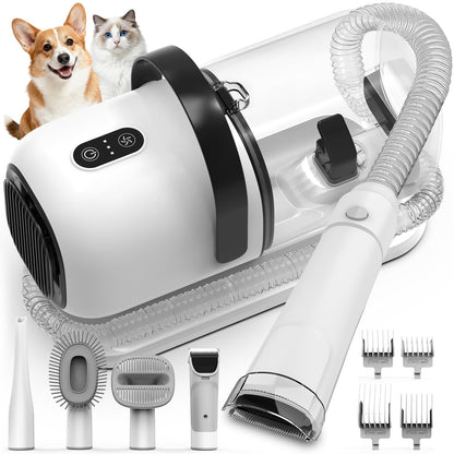 Low Noise Dog Grooming Vacuum Kit with Clipper