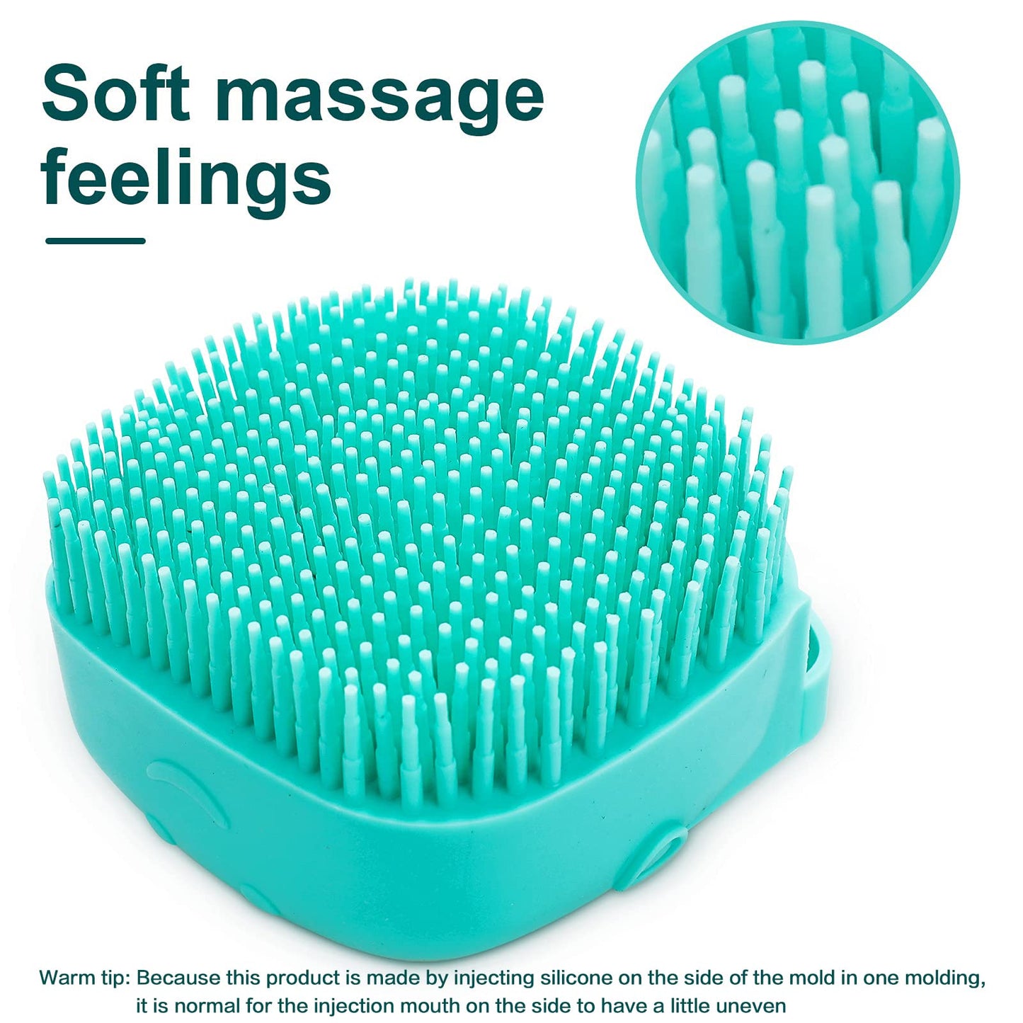 Silicone Pet Bath Brush with Shampoo Dispenser