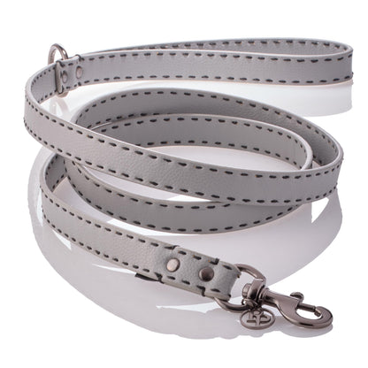 Vegan Leather Pet Leash with Durable Hardware