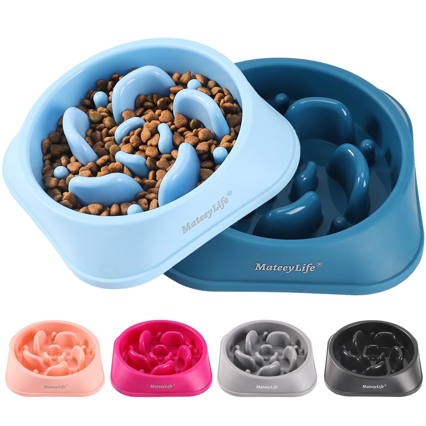 Slow Feeder Dog Bowl for Healthy Eating & Digestion