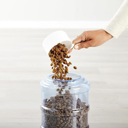 Gravity Pet Food Feeder & Water Dispenser Station Set