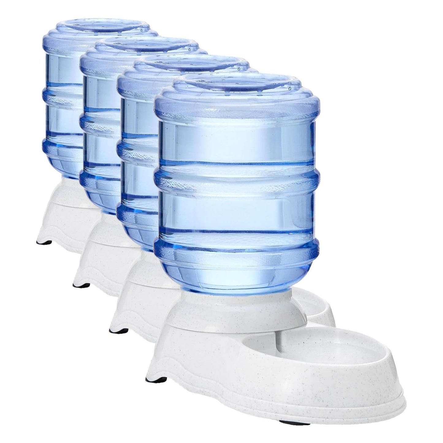 Gravity Pet Food Feeder & Water Dispenser Station Set