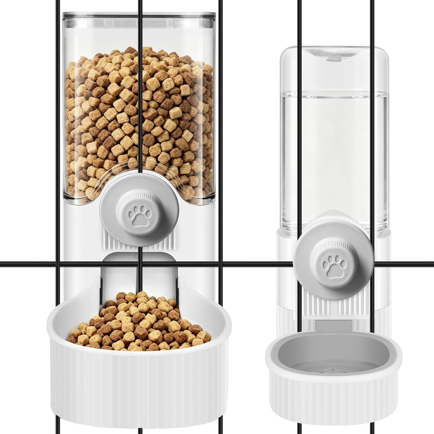 Hanging Gravity Feeder & Waterer Set for Small Pets