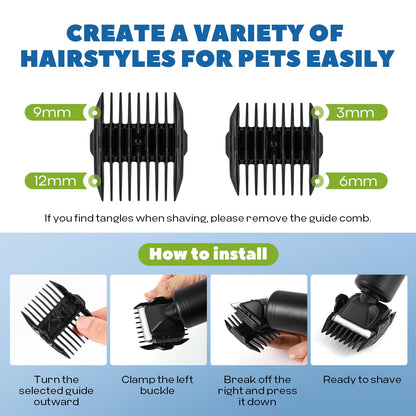 Low Noise Pet Grooming Clippers with Extra Blade