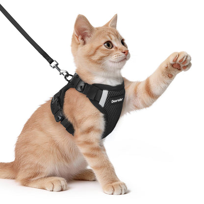 Cat Harness and Leash Set with Quick Release