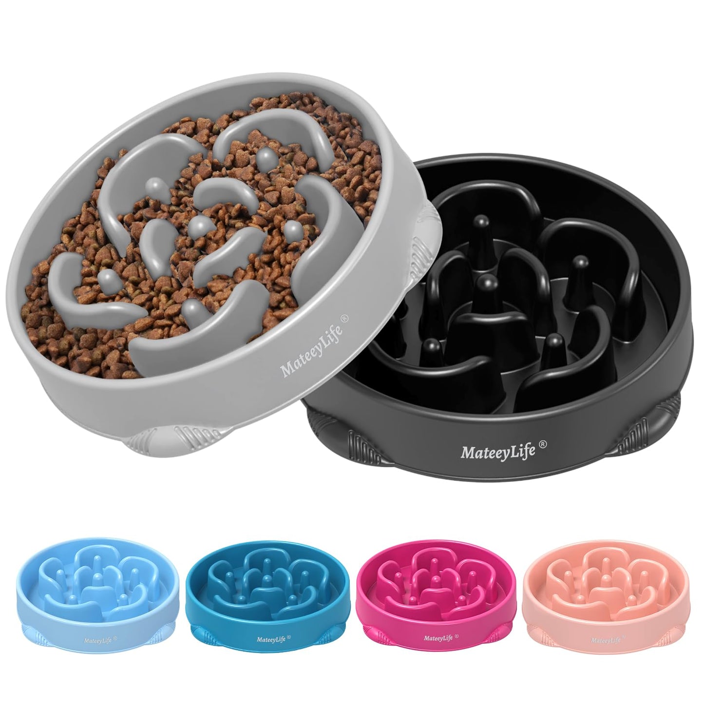 Slow Feeder Dog Bowl for Healthy Eating & Digestion