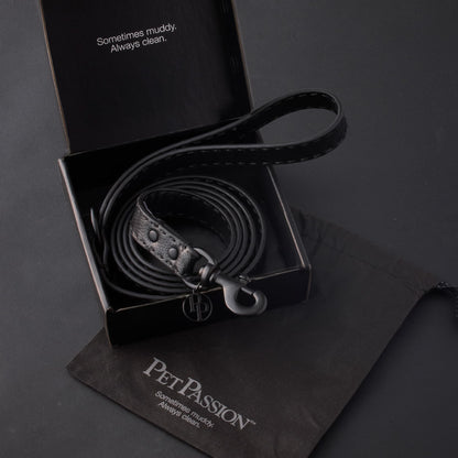 Vegan Leather Pet Leash with Durable Hardware
