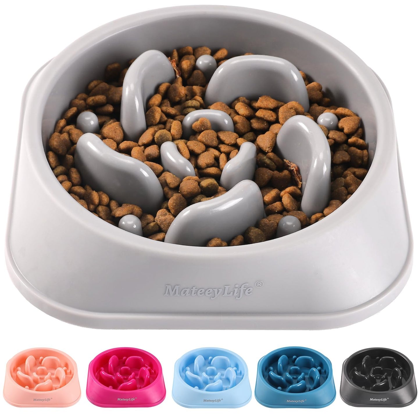 Slow Feeder Dog Bowl for Healthy Eating & Digestion