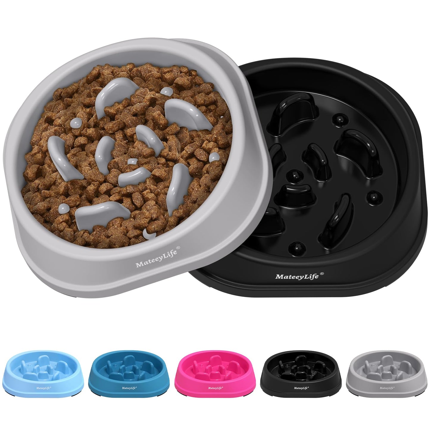 Slow Feeder Dog Bowl for Healthy Eating & Digestion
