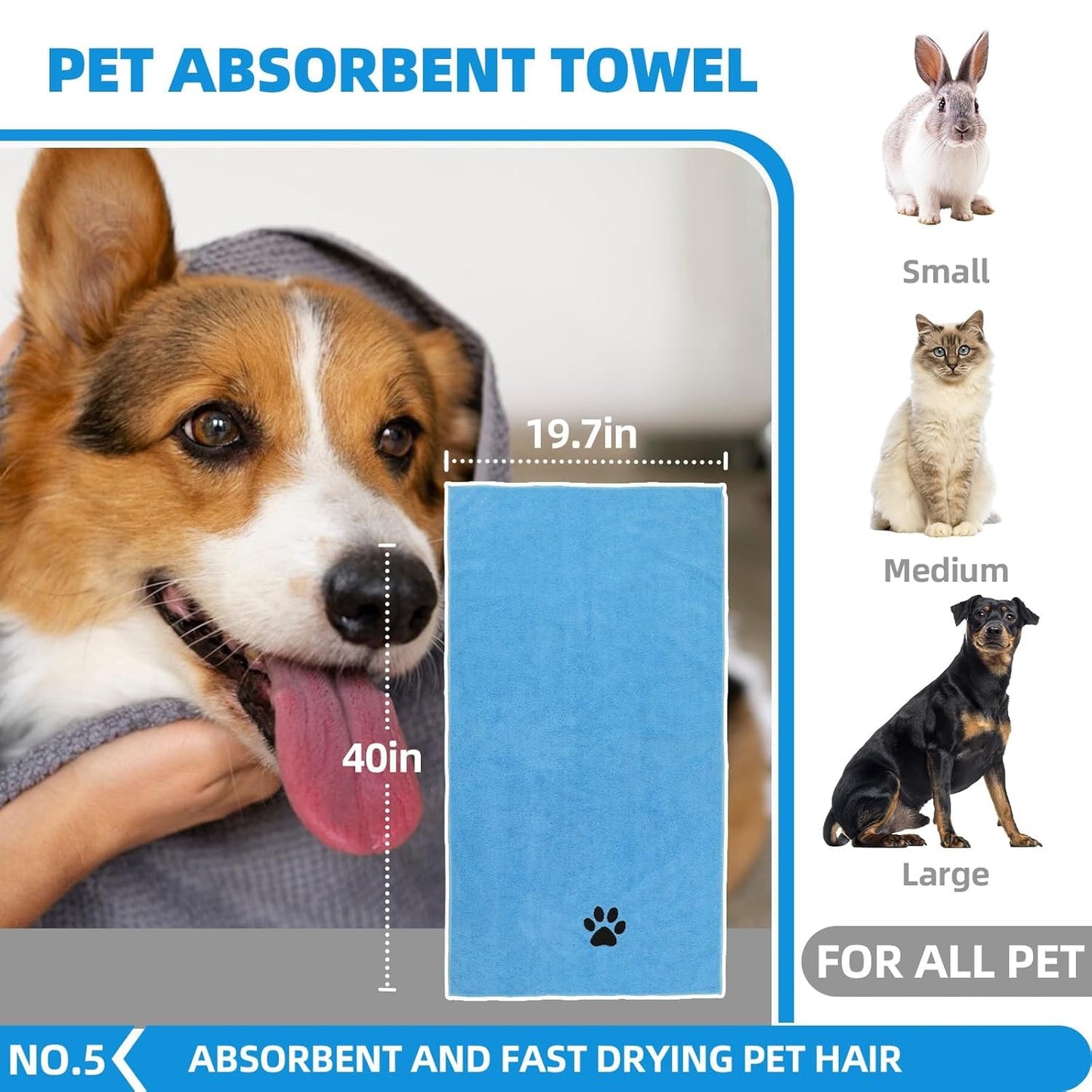 Dog Grooming Brush Kit for Healthy Coats