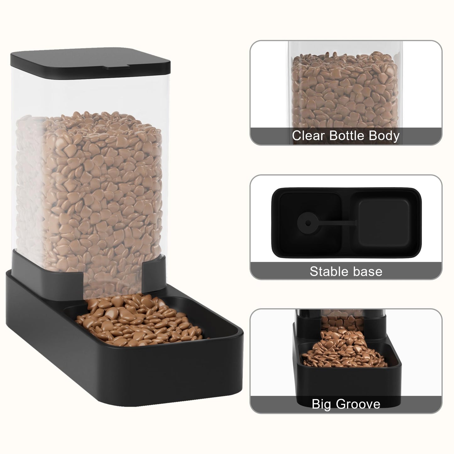 Automatic Pet Feeder & Water Dispenser Set with Bowl