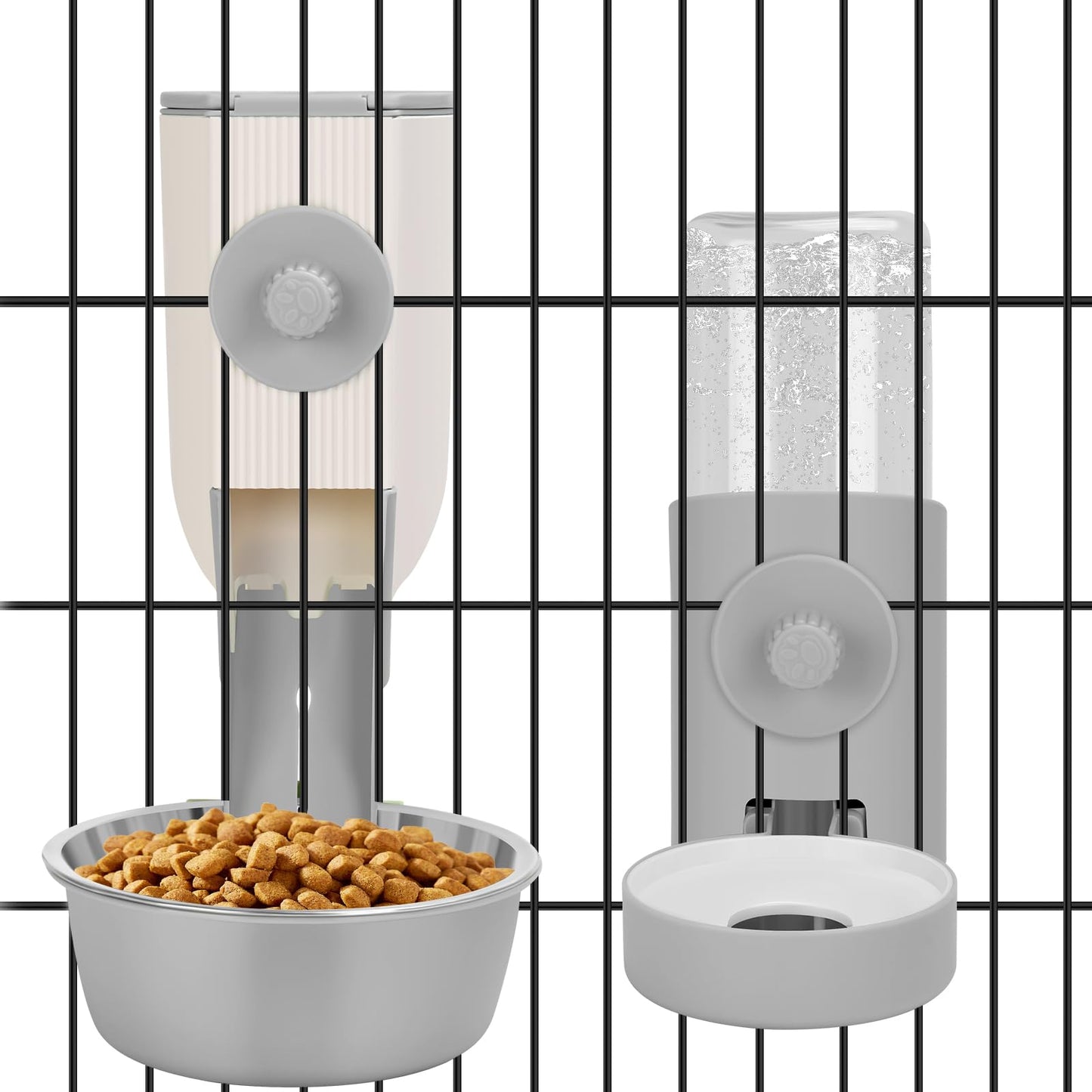 Hanging Gravity Feeder & Waterer Set for Small Pets