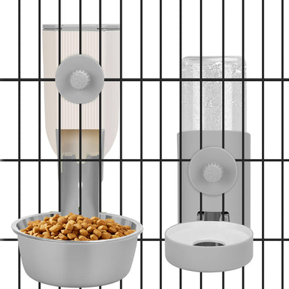 Hanging Gravity Feeder & Waterer Set for Small Pets