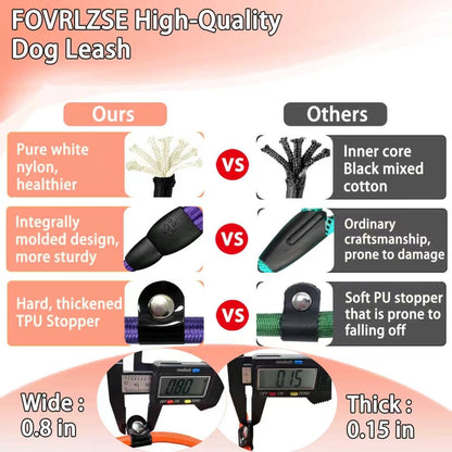 FOVRLZSE Bulk Nylon Dog Slip Leashes
