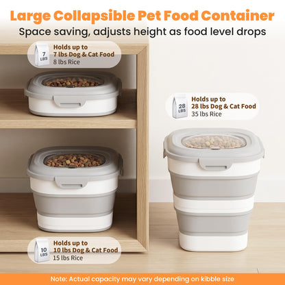 Wheeled Pet Food Storage Container for Dogs & Cats