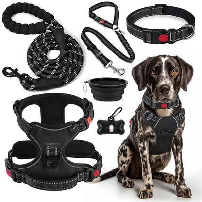 No Pull Dog Harness Set with Leash and Collar