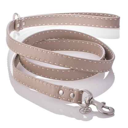 Vegan Leather Pet Leash with Durable Hardware