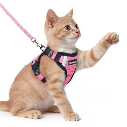 Cat Harness and Leash Set with Quick Release