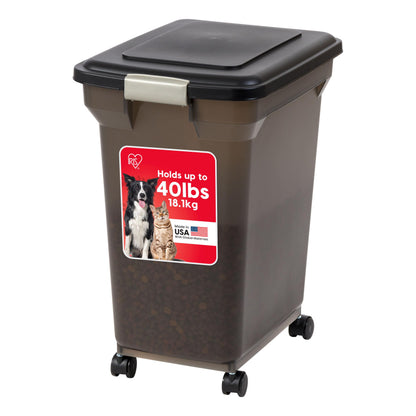 Airtight Pet Food Storage Container with Wheels