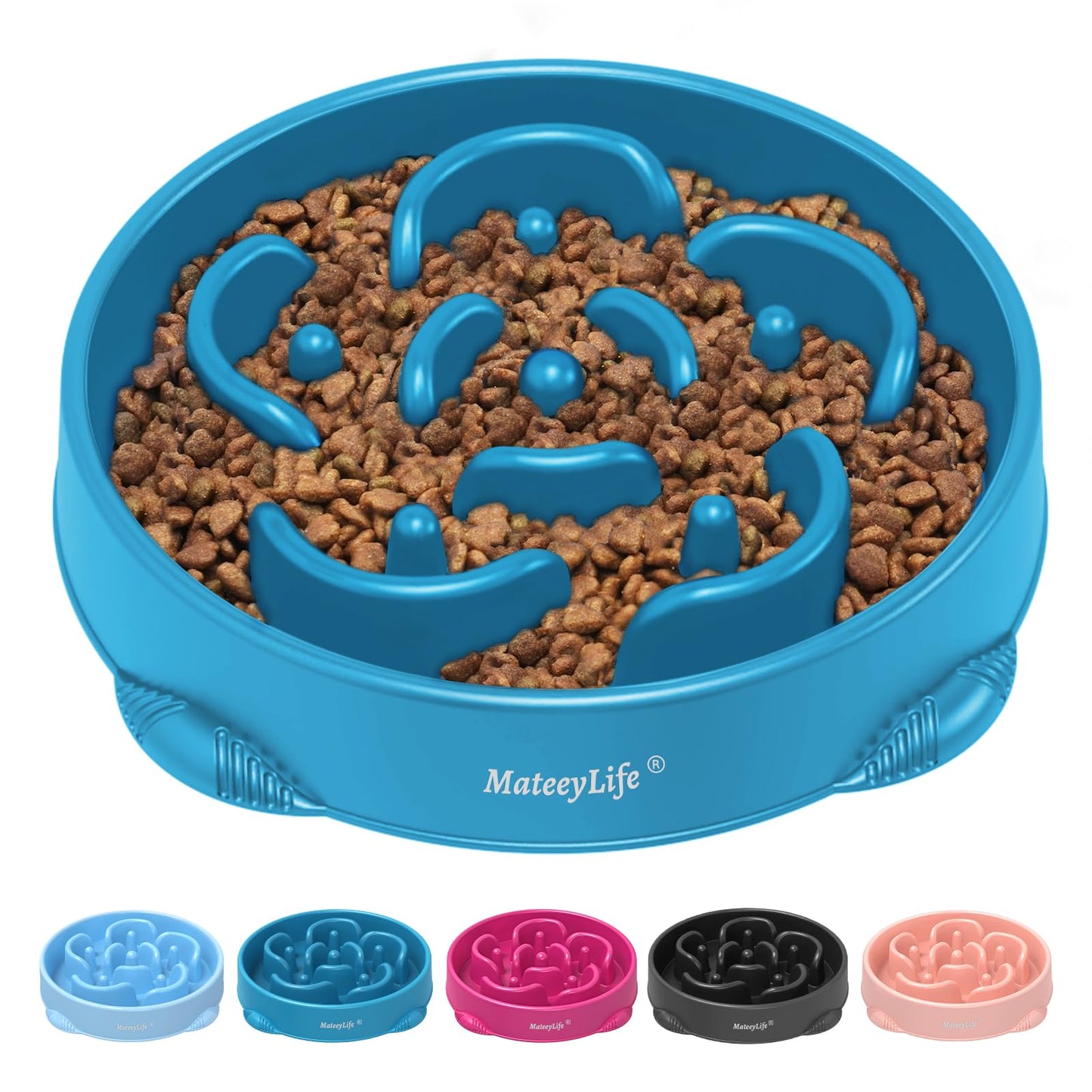 Slow Feeder Dog Bowl for Healthy Eating & Digestion