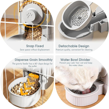 Hanging Gravity Feeder & Waterer Set for Small Pets